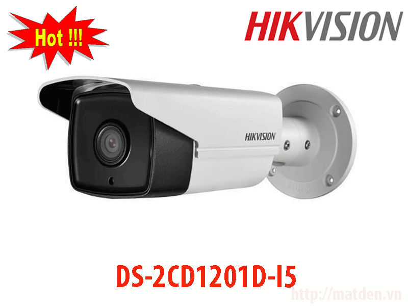 Camera IP hikvision DS-2CD1201D-I5 thân hồng ngoại