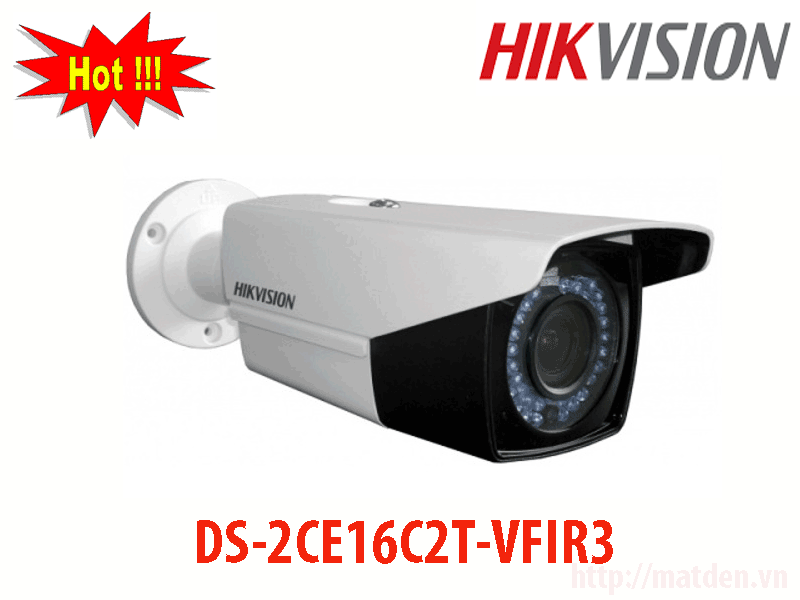 Camera hikvision DS-2CE16C2T-VFIR3 thay đổi ống kính