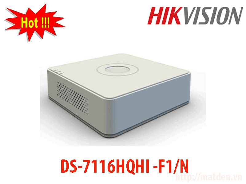 Đầu ghi hình hikvision DS-7116HQHI-F1/N