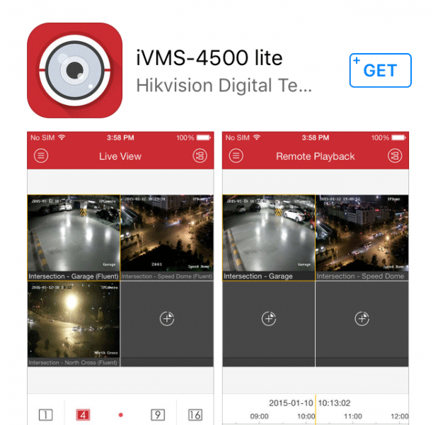 Phần mềm xem camera trên điện thoại iVMS-4500