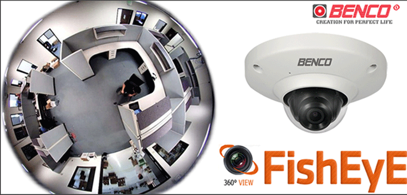 Camera quan sát 360 độ thường dùng trong văn phòng, nhà hàng