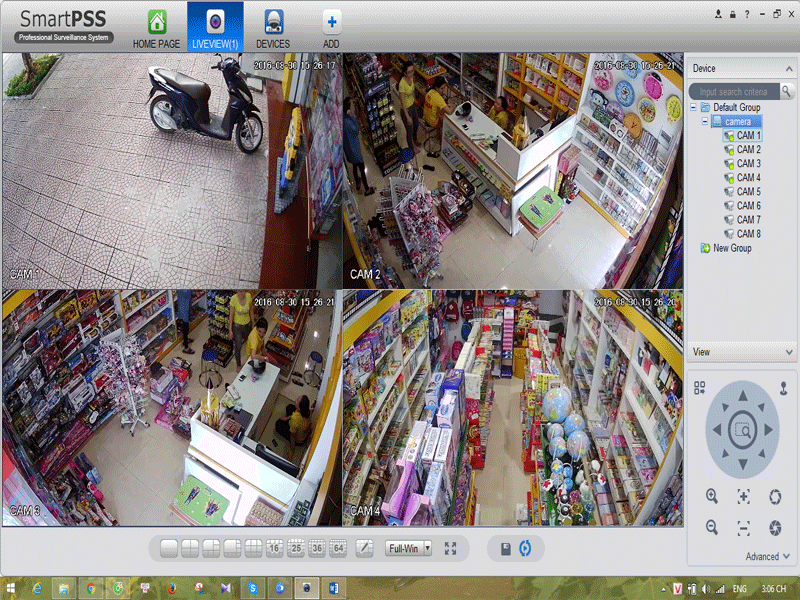 Camera quan sát tại cửa hàng đồ chơi cho bé