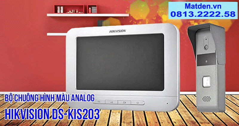 Chuông cửa màn hình Hikvision DS-KIS203